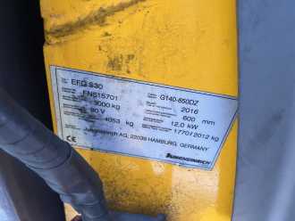 Použité vysokozdvižné vozíky JUNGHEINRICH EFGS30 ELEKTRO VIERRADFRONTSTAPLER (13060495)
