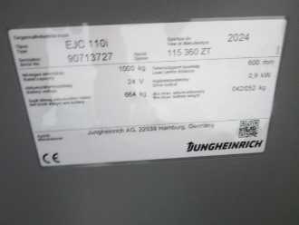 Použité vysokozdvižné vozíky JUNGHEINRICH EJC 110i G 115-360 ZT ELEKTRO HOCHHUBWAGENDEICHSEL (13003502)