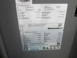 Použité vysokozdvižné vozíky JUNGHEINRICH EJC M10 G 115-330 ZT ELEKTRO HOCHHUBWAGENDEICHSEL (13028191)