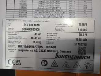 Použité vysokozdvižné vozíky JUNGHEINRICH EJE 116i 21 115 51 ELEKTRO NIEDERHUBWAGENDEICHSEL (13065892)