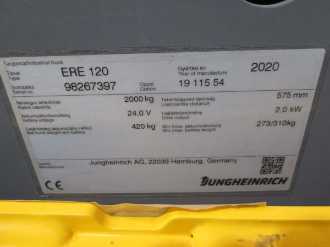 Použité vysokozdvižné vozíky JUNGHEINRICH ERE 120 G 115-54 Li-ion ELEKTRO NIEDERHUBWAGENFAHRERSTAND (13014517)