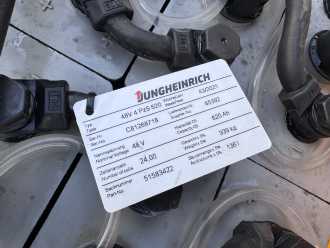 Použité vysokozdvižné vozíky JUNGHEINRICH ETV 114 Baujahr 2007/ Akku 2021 HH 7,1M ELEKTRO SCHUBMASTSTAPLER (13075490)