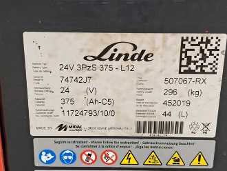Použité vysokozdvižné vozíky LINDE D12 AP ELEKTRO HOCHHUBWAGENFAHRERSTAND (13058623)