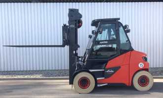 Použité vysokozdvižné vozíky LINDE E 80/600 1279 ELEKTRO VIERRADFRONTSTAPLER (12996059)