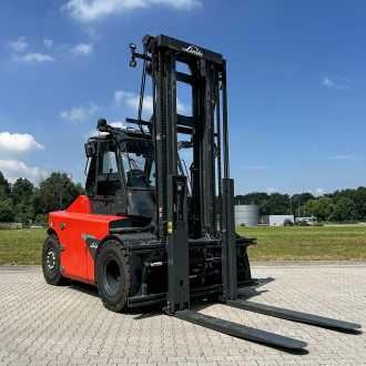 Použité vysokozdvižné vozíky LINDE E120/600 : 12,0t SWB ELEKTRO VIERRADFRONTSTAPLER (13062005)