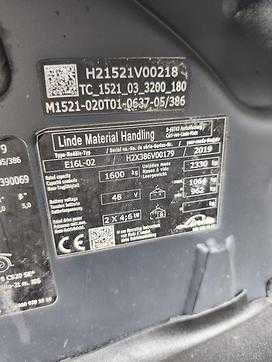 Použité vysokozdvižné vozíky LINDE E16L-02 ELEKTRO DREIRADFRONTSTAPLER (12998708)