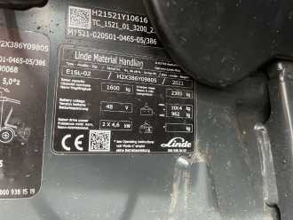 Použité vysokozdvižné vozíky LINDE E16L-02 ELEKTRO DREIRADFRONTSTAPLER (13032527)