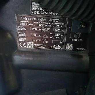 Použité vysokozdvižné vozíky LINDE E30 HL-600 ELEKTRO VIERRADFRONTSTAPLER (13074590)