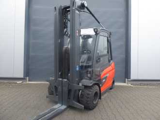 Použité vysokozdvižné vozíky LINDE E35L-01 förderfähig ELEKTRO VIERRADFRONTSTAPLER (13065105) backdrop
