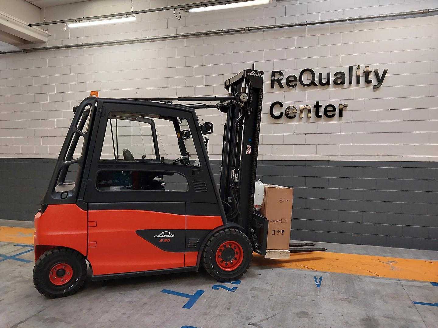 Použité vysokozdvižné vozíky LINDE E50/600 HL ELEKTRO VIERRADFRONTSTAPLER (13032687)