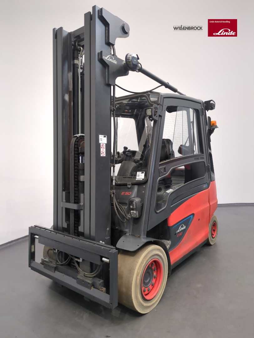 Použité vysokozdvižné vozíky LINDE E50/600HL-388-01 ELEKTRO VIERRADFRONTSTAPLER (13071494)
