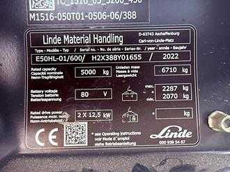 Použité vysokozdvižné vozíky LINDE E50/600HL/388 ELEKTRO VIERRADFRONTSTAPLER (12944943)