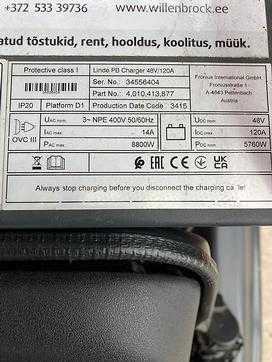 Použité vysokozdvižné vozíky LINDE EG20PH/1275-02 ELEKTRO VIERRADFRONTSTAPLER (12897738)