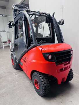 Použité vysokozdvižné vozíky LINDE H 35 D-02 EVO 3B Triplex Kabine STVO DIESEL VIERRADFRONTSTAPLER (13042608)