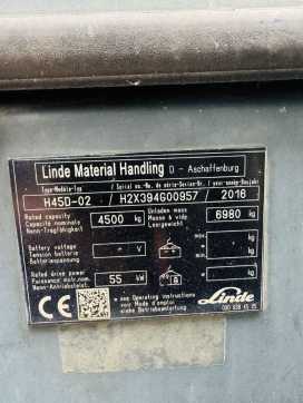 Použité vysokozdvižné vozíky LINDE H 45 D-02 EVO 3B Kabine Triplex STVO DIESEL VIERRADFRONTSTAPLER (13051426)