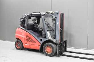Použité vysokozdvižné vozíky LINDE H 45 T - 01 /57672/ GAS VIERRADFRONTSTAPLER (13041522) backdrop