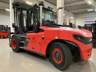Použité vysokozdvižné vozíky LINDE H160D/1200 DIESEL VIERRADFRONTSTAPLER (12996661)