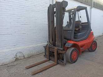 Použité vysokozdvižné vozíky LINDE H35T-04 GAS VIERRADFRONTSTAPLER (13043120)