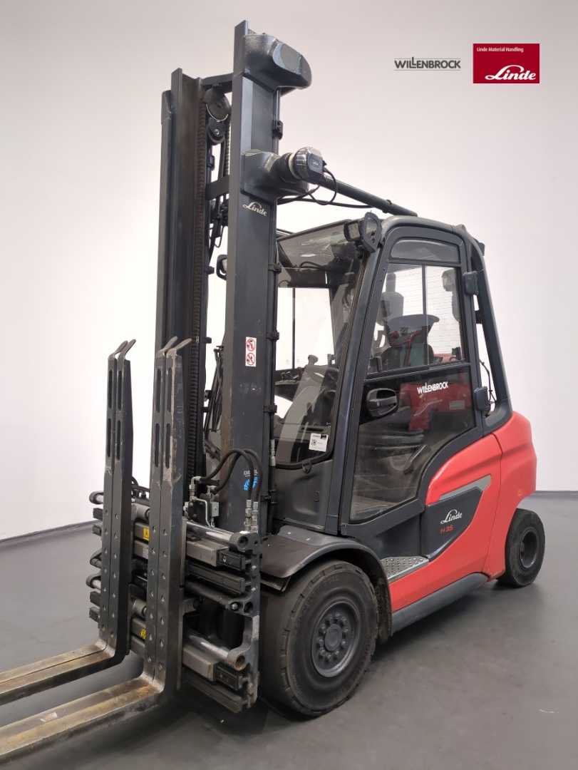 Použité vysokozdvižné vozíky LINDE H35T-1202-01 GAS VIERRADFRONTSTAPLER (13065903)