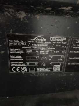 Použité vysokozdvižné vozíky LINDE H40/600D-1204-01 DIESEL VIERRADFRONTSTAPLER (13074106)