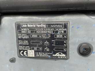 Použité vysokozdvižné vozíky LINDE H45T-02 GAS VIERRADFRONTSTAPLER (13074880)