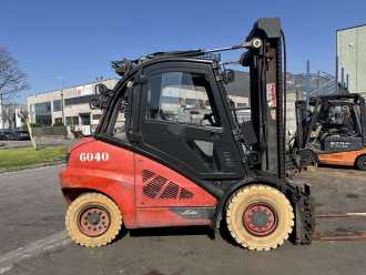Použité vysokozdvižné vozíky LINDE H50D-02/600 DIESEL VIERRADFRONTSTAPLER (13030902)