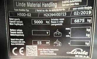 Použité vysokozdvižné vozíky LINDE H50D -394 DIESEL VIERRADFRONTSTAPLER (13041139)