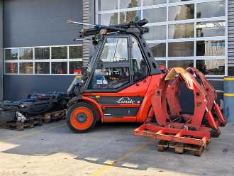 Použité vysokozdvižné vozíky LINDE H80D-02 DIESEL VIERRADFRONTSTAPLER (13074790)