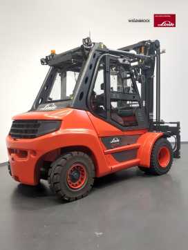 Použité vysokozdvižné vozíky LINDE H80D-396-03 DIESEL VIERRADFRONTSTAPLER (13065262)