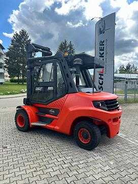 Použité vysokozdvižné vozíky LINDE H80D-900 DIESEL VIERRADFRONTSTAPLER (12784638)