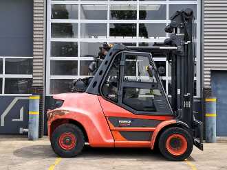 Použité vysokozdvižné vozíky LINDE H80T-03/900 GAS VIERRADFRONTSTAPLER (13046531)