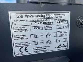 Použité vysokozdvižné vozíky LINDE K-Gerät ELEKTRO HOCHHUBKOMMISSIONIERER (13026084)