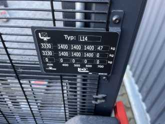 Použité vysokozdvižné vozíky LINDE L14 ELEKTRO HOCHHUBWAGENDEICHSEL (13075973)