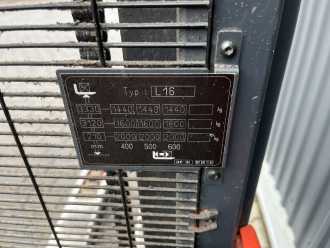 Použité vysokozdvižné vozíky LINDE L16 ELEKTRO HOCHHUBWAGENDEICHSEL (13038491)