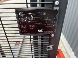 Použité vysokozdvižné vozíky LINDE L16 ELEKTRO HOCHHUBWAGENDEICHSEL (13068824)