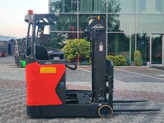 Použité vysokozdvižné vozíky LINDE R14-01 ELEKTRO SCHUBMASTSTAPLER (13005112)