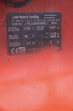 Použité vysokozdvižné vozíky LINDE R20G-1120-01 ELEKTRO SCHUBMASTSTAPLER (13072933)