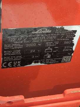 Použité vysokozdvižné vozíky LINDE T20AP-131-01 ELEKTRO NIEDERHUBWAGENFAHRERSTAND (13074036)