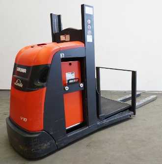 Použité vysokozdvižné vozíky LINDE V 10 5212 ELEKTRO MITTELHUBKOMMISSIONIERER (12907737) backdrop