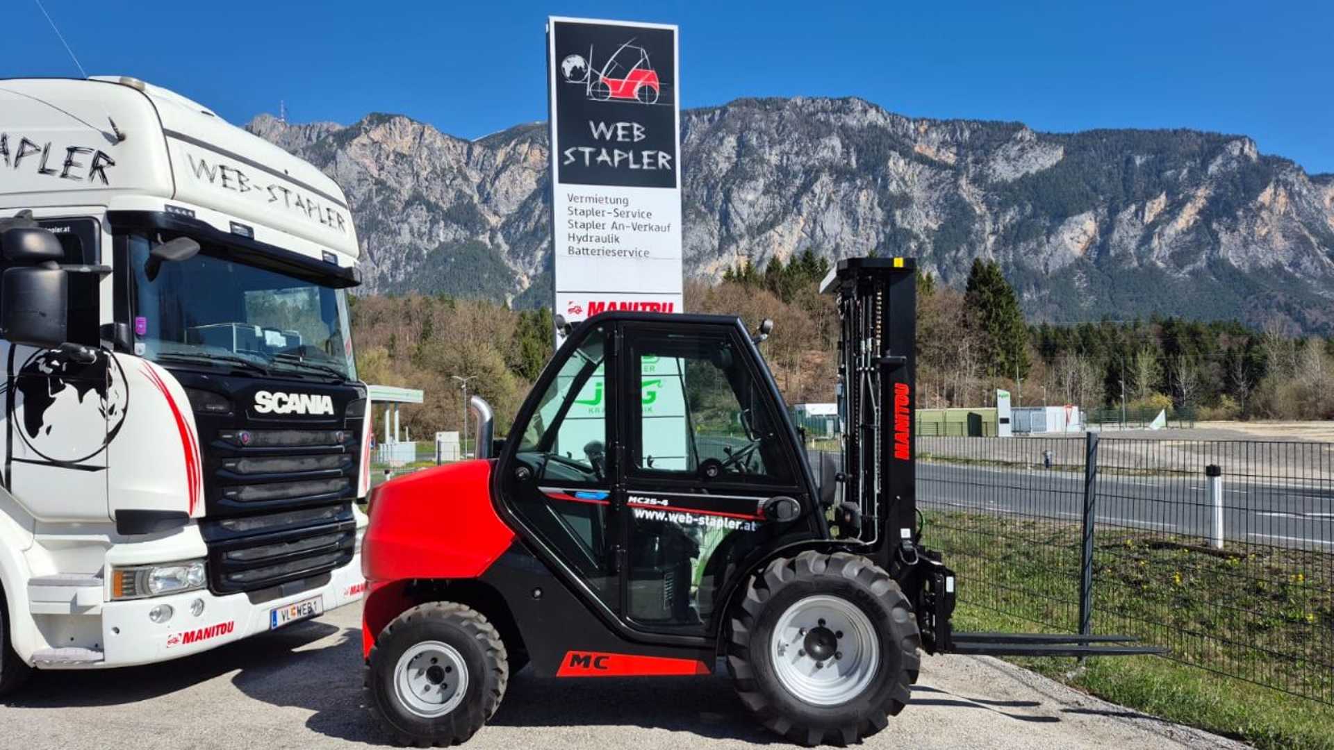 Použité vysokozdvižné vozíky MANITOU MC 25-4 D K ST5 S1 DIESEL GELAENDESTAPLER (13058081)
