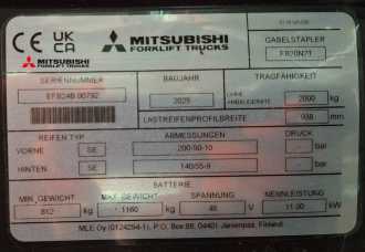 Použité vysokozdvižné vozíky MITSUBISHI FB 20 N2T ELEKTRO DREIRADFRONTSTAPLER (13052529)