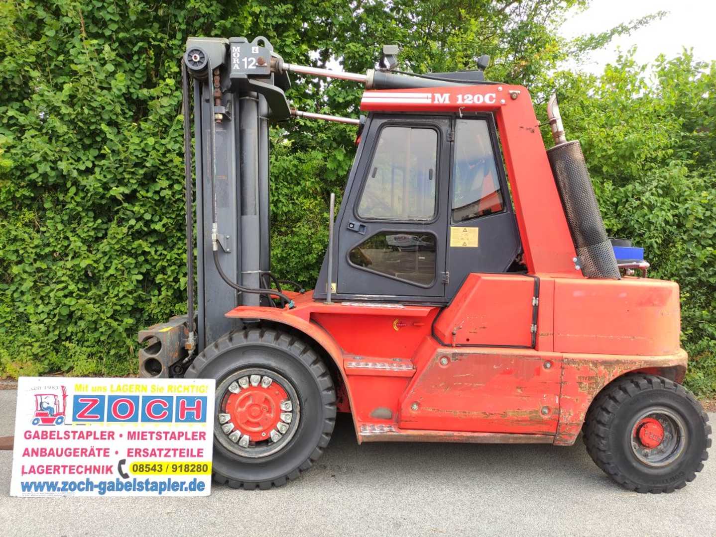 Použité vysokozdvižné vozíky MORA M120C DIESEL VIERRADFRONTSTAPLER (12808924)
