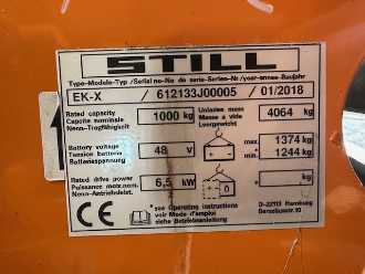 Použité vysokozdvižné vozíky STILL EK-X ELEKTRO HOCHHUBKOMMISSIONIERER (12942665)