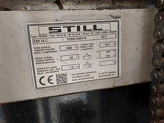 Použité vysokozdvižné vozíky STILL EXV 14 C ELEKTRO HOCHHUBWAGENDEICHSEL (13040556)