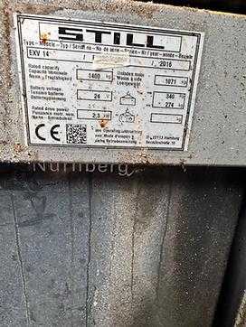 Použité vysokozdvižné vozíky STILL EXV 14 ELEKTRO HOCHHUBWAGENDEICHSEL (13022023)