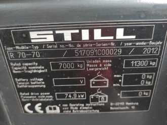 Použité vysokozdvižné vozíky STILL R70-70 DIESEL VIERRADFRONTSTAPLER (12777911)