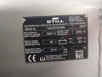 Použité vysokozdvižné vozíky STILL RX 20-16 ELEKTRO DREIRADFRONTSTAPLER (13034177)