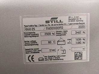 Použité vysokozdvižné vozíky STILL RX 60-25 ELEKTRO VIERRADFRONTSTAPLER (13070947)