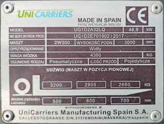 Použité vysokozdvižné vozíky UNICARRIERS UG1D2A32LQ DX32 WEITERE WEITERE (12989219)