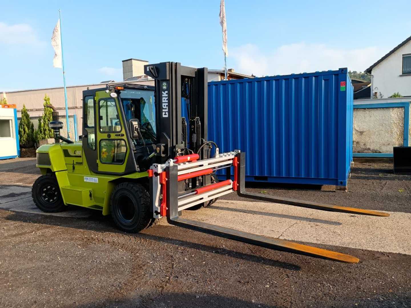 Used Forklift Truck CLARK C80D DIESEL VIERRADFRONTSTAPLER (12962088)
